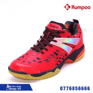 giày cầu lông Kumpoo A71 màu đỏ