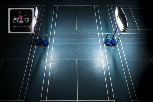 luật sân cầu lông đơn