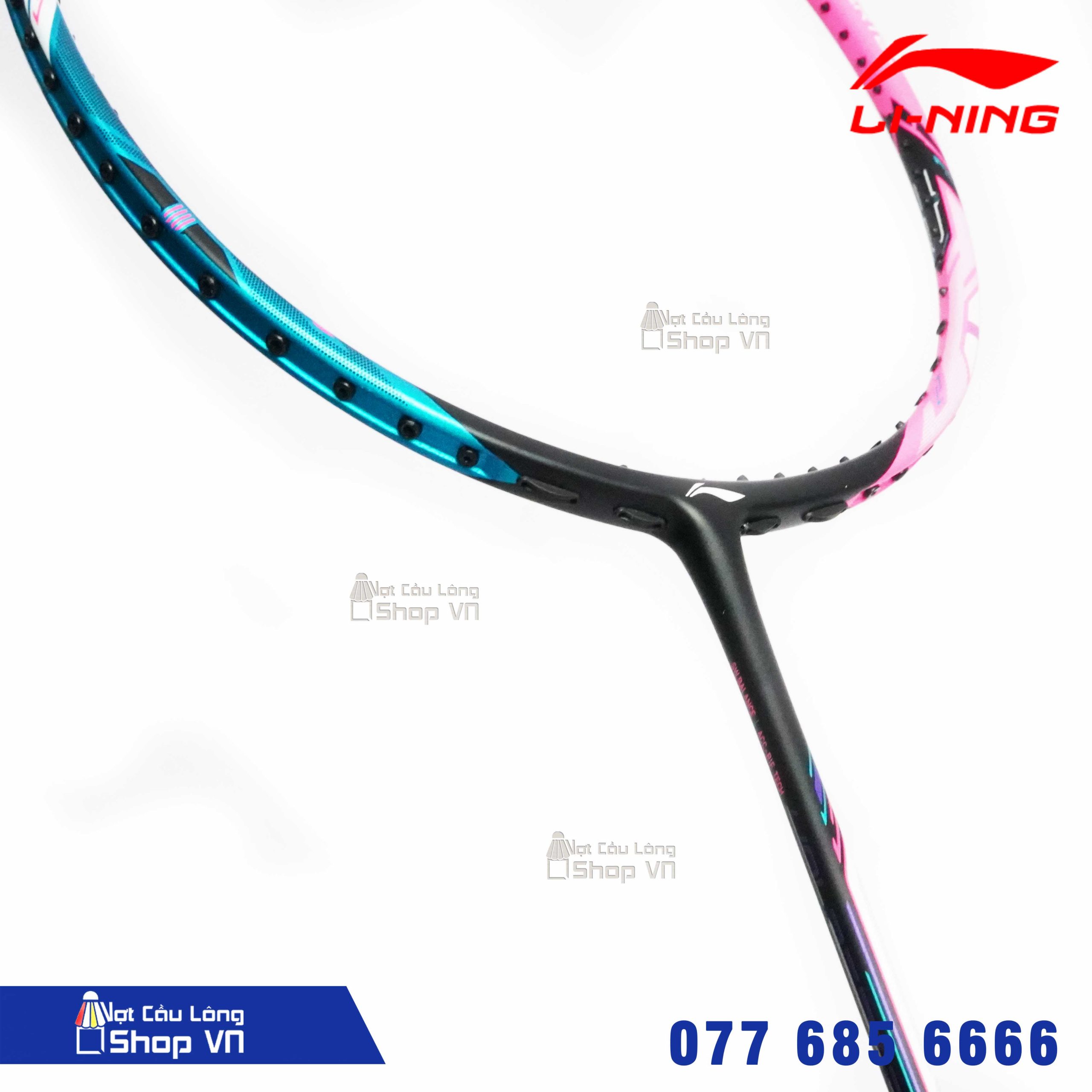 Vợt cầu lông Lining Halbertec 8000 Full Set Vùng chữ T của vợt cầu lông Lining Halbertec 8000 - Nội địa Nhật