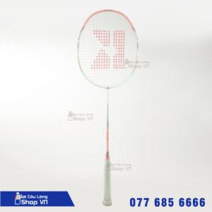 Vợt cầu lông Kumpoo PC-77 Trắng Hồng - Nội địa Trung