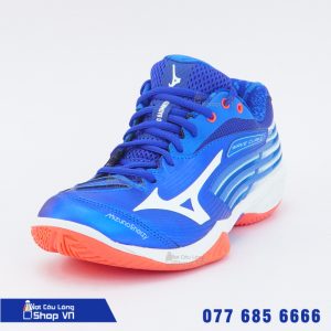 Giày Cầu Lông Mizuno Wave Claw 2 Xanh Đỏ - Nội địa Trung