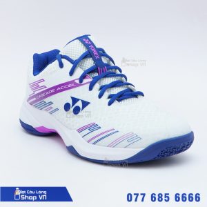 Giày Cầu Lông Yonex Cascade Accel Mid Trắng Xanh