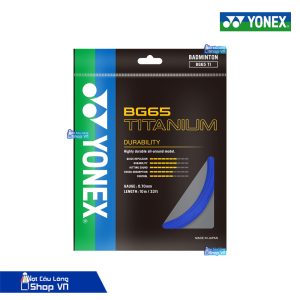 Cước đan vợt Yonex BG65 Titanium màu xanh nước biển