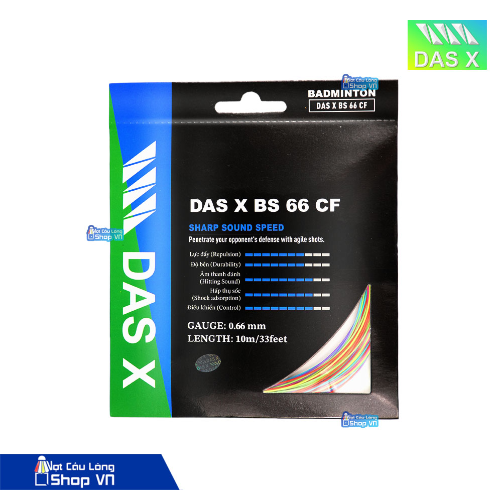 cuoc-das-x-BS-66-CF Dây cước căng vợt Das X BS 66 CF