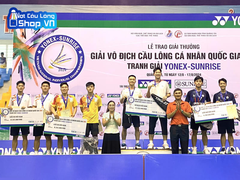 Lễ trao giải vô địch đôi nam cầu lông cá nhân quốc gia 2024