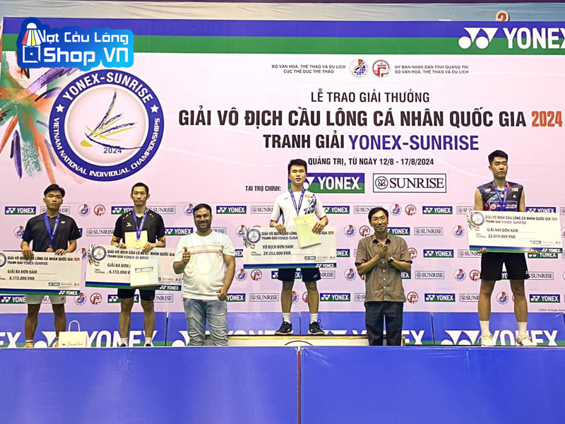 Lễ trao giải vô địch đơn nam cầu lông cá nhân quốc gia 2024