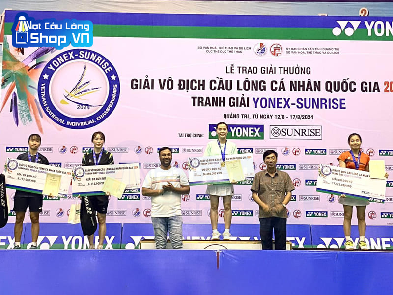 Lễ trao giải vô địch đơn nữ cầu lông cá nhân quốc gia 2024
