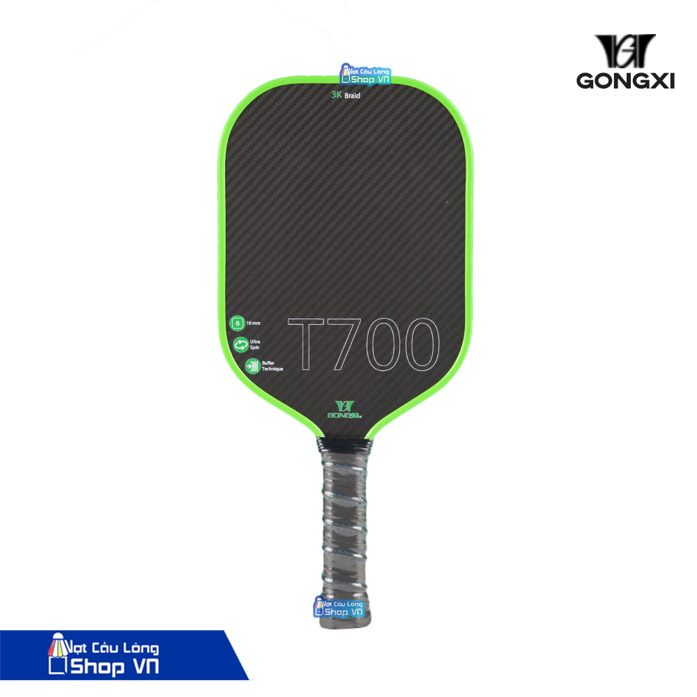 vot-pickleball-t700-carbon-mau-xanh-la-den