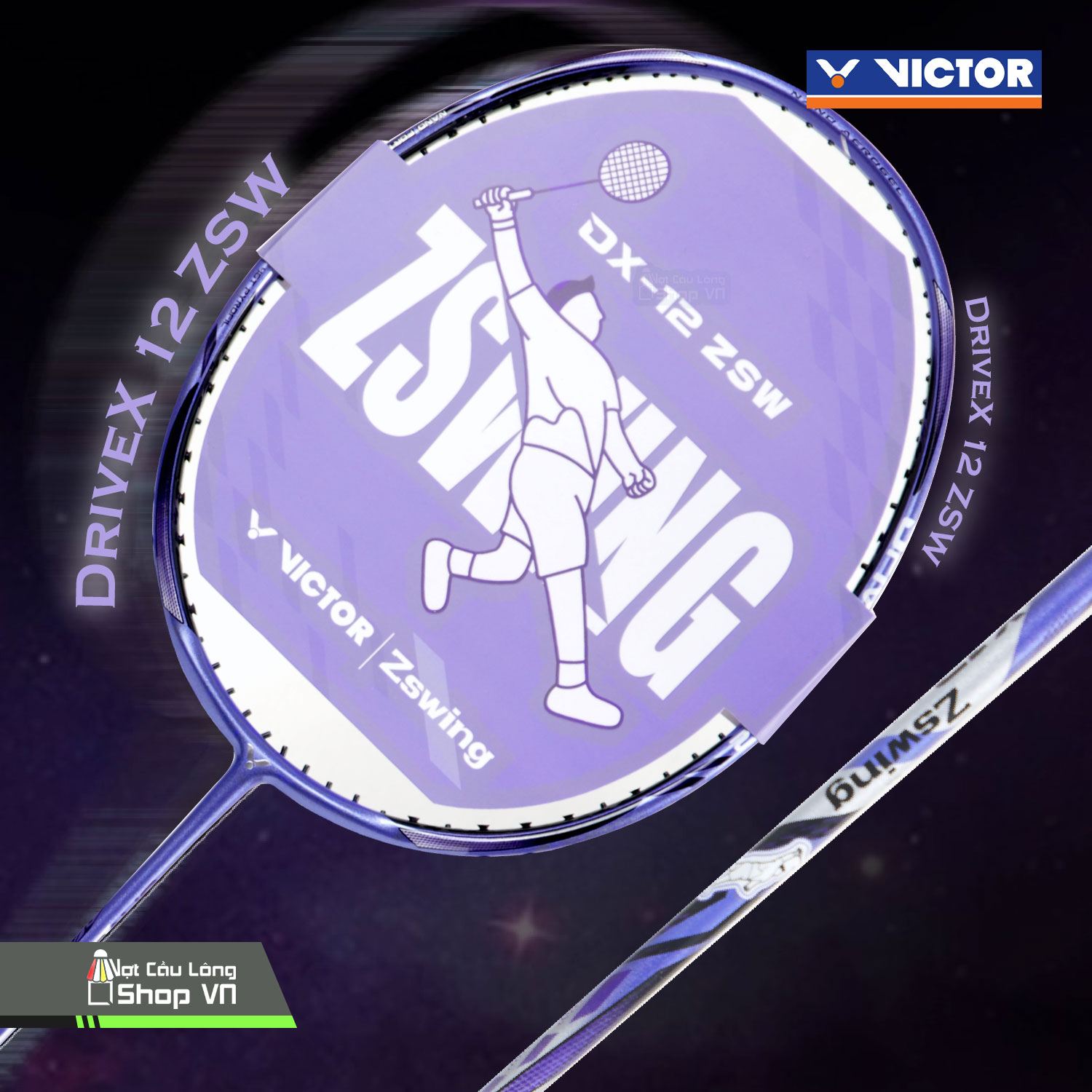 Khung vợt cầu lông DriveX 12 ZSW