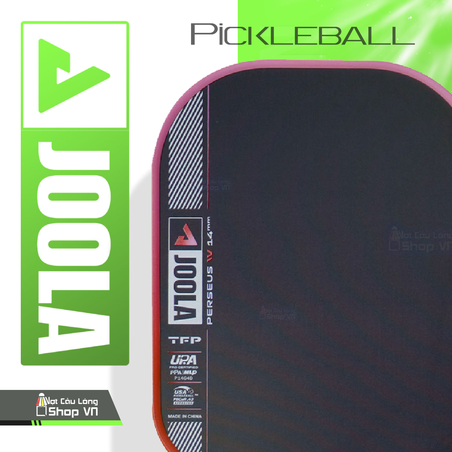 Mặt vợt Pickleball Joola Perseus Pro IV 14mm Asia Colorway