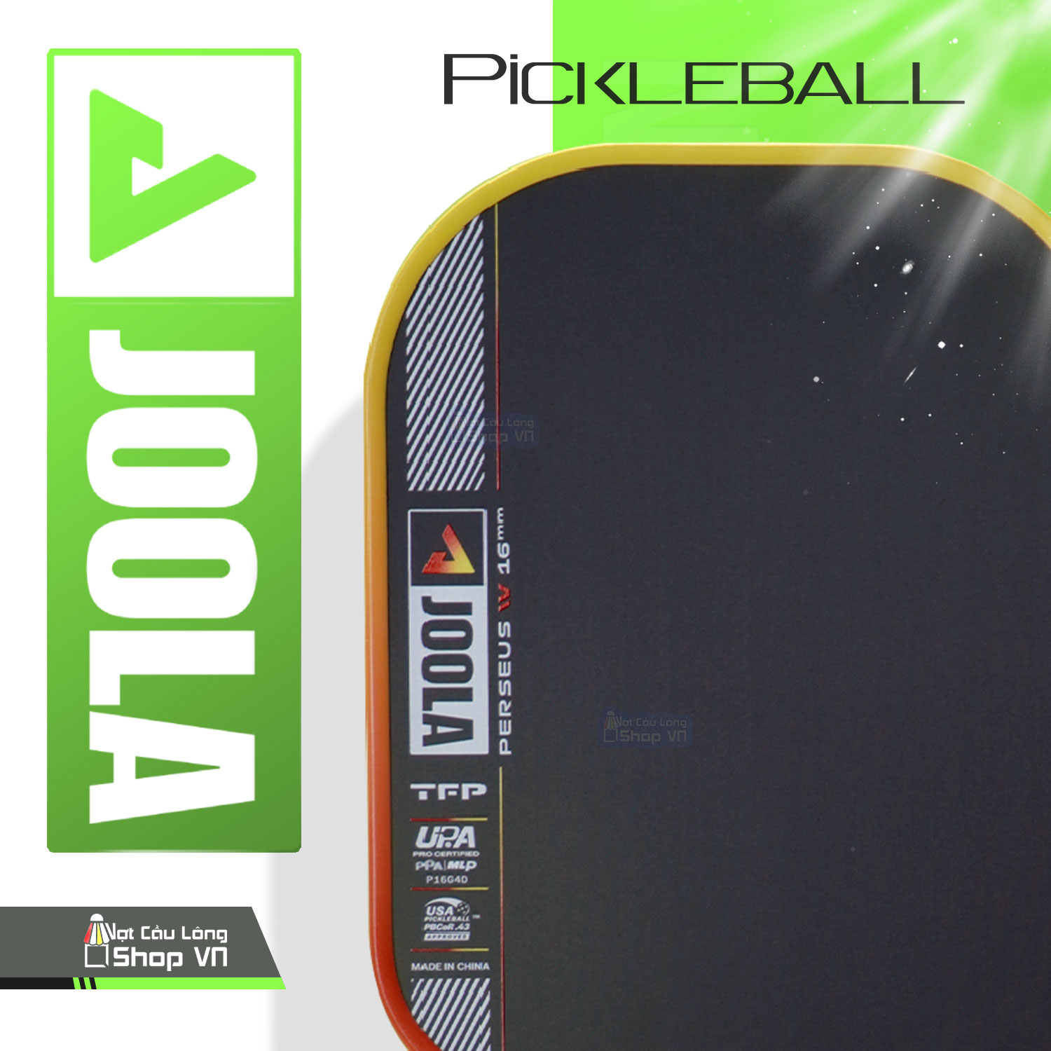 Mặt vợt Pickleball Joola Perseus Pro IV 16mm Vietnam Colorway