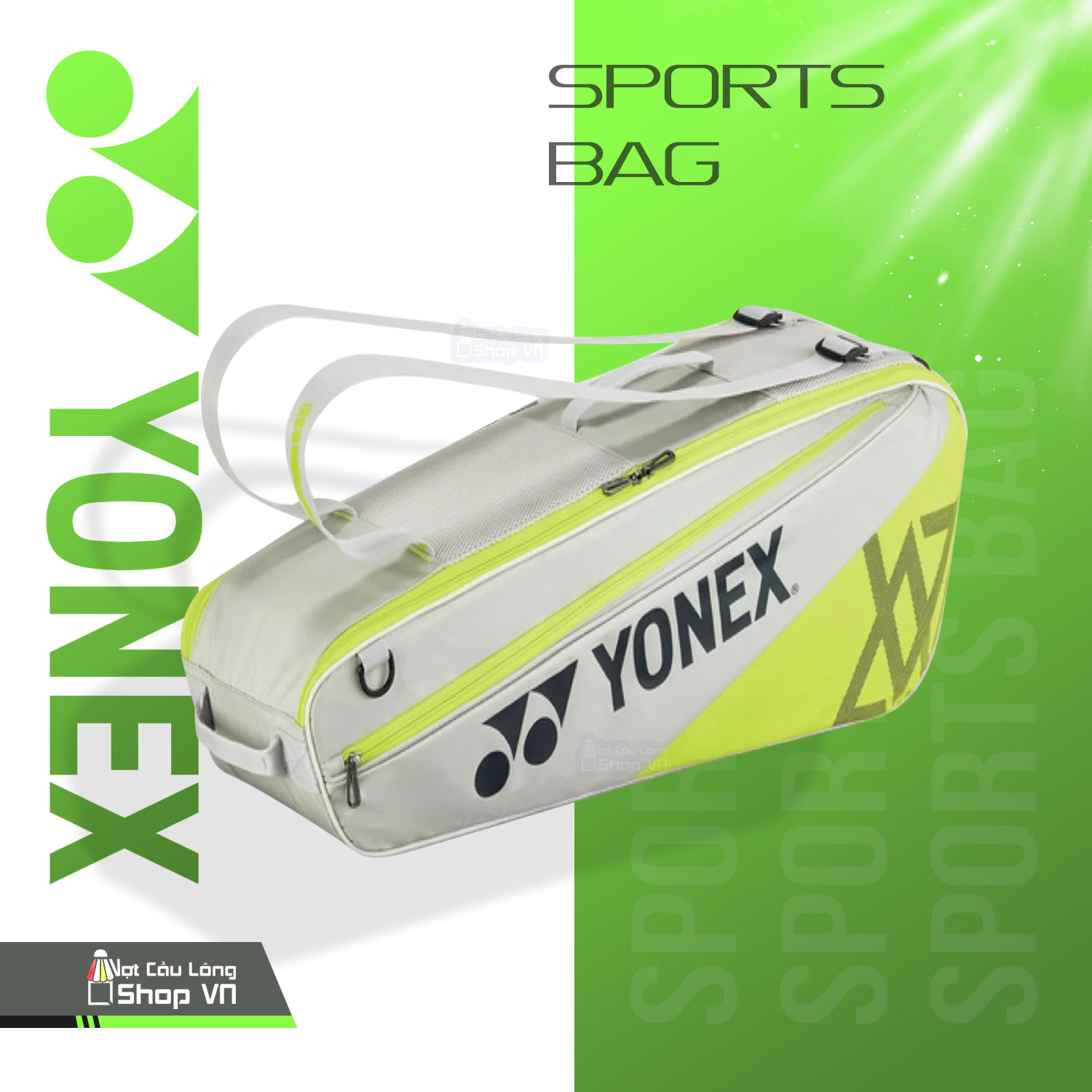Túi vợt cầu lông Yonex CLUB RACQUET BAG Grayish Beige
